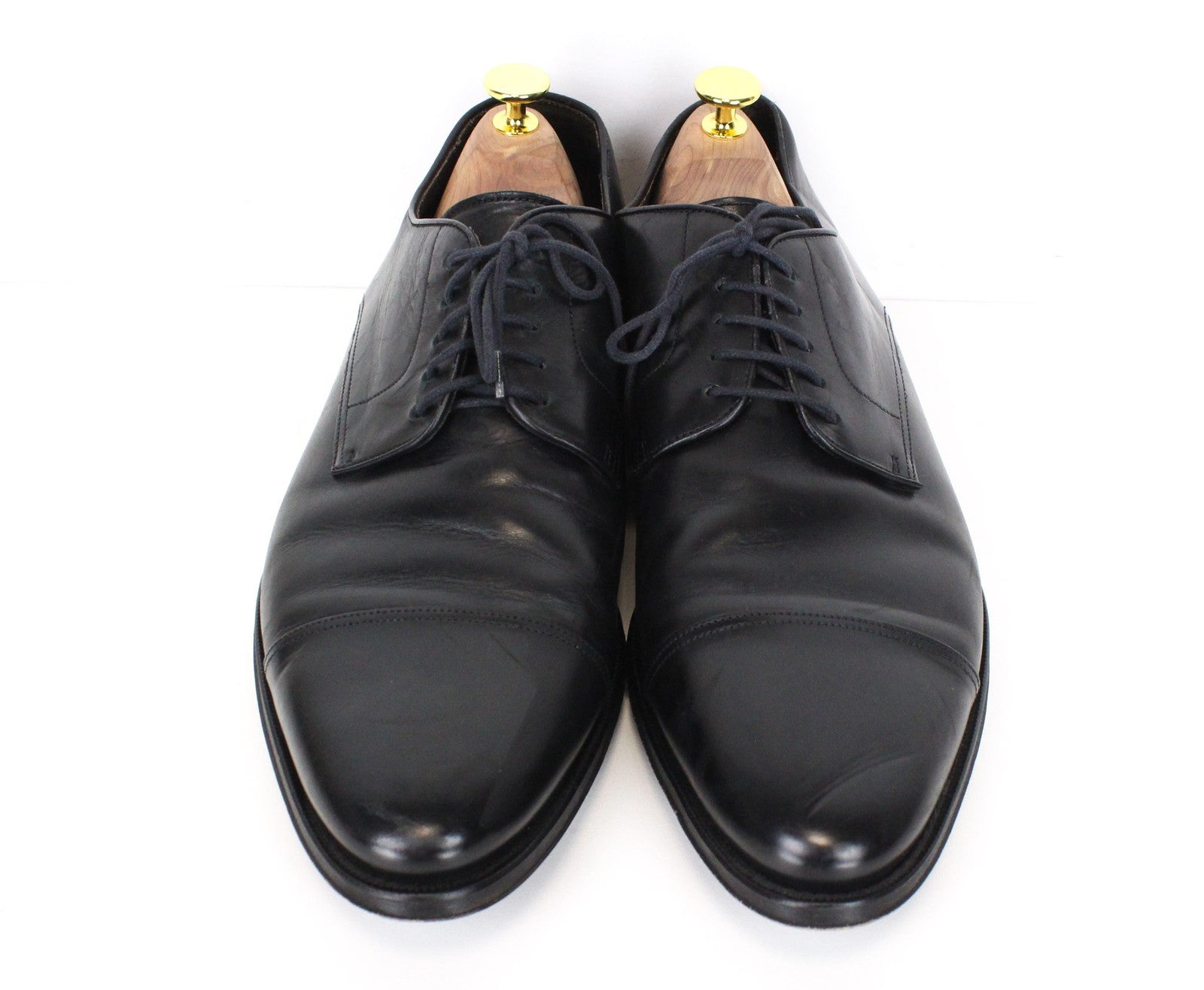 SUITSUPPLY Men Formal Shoes EU43.5 Black Formal Blake-Stitched Leather Derby