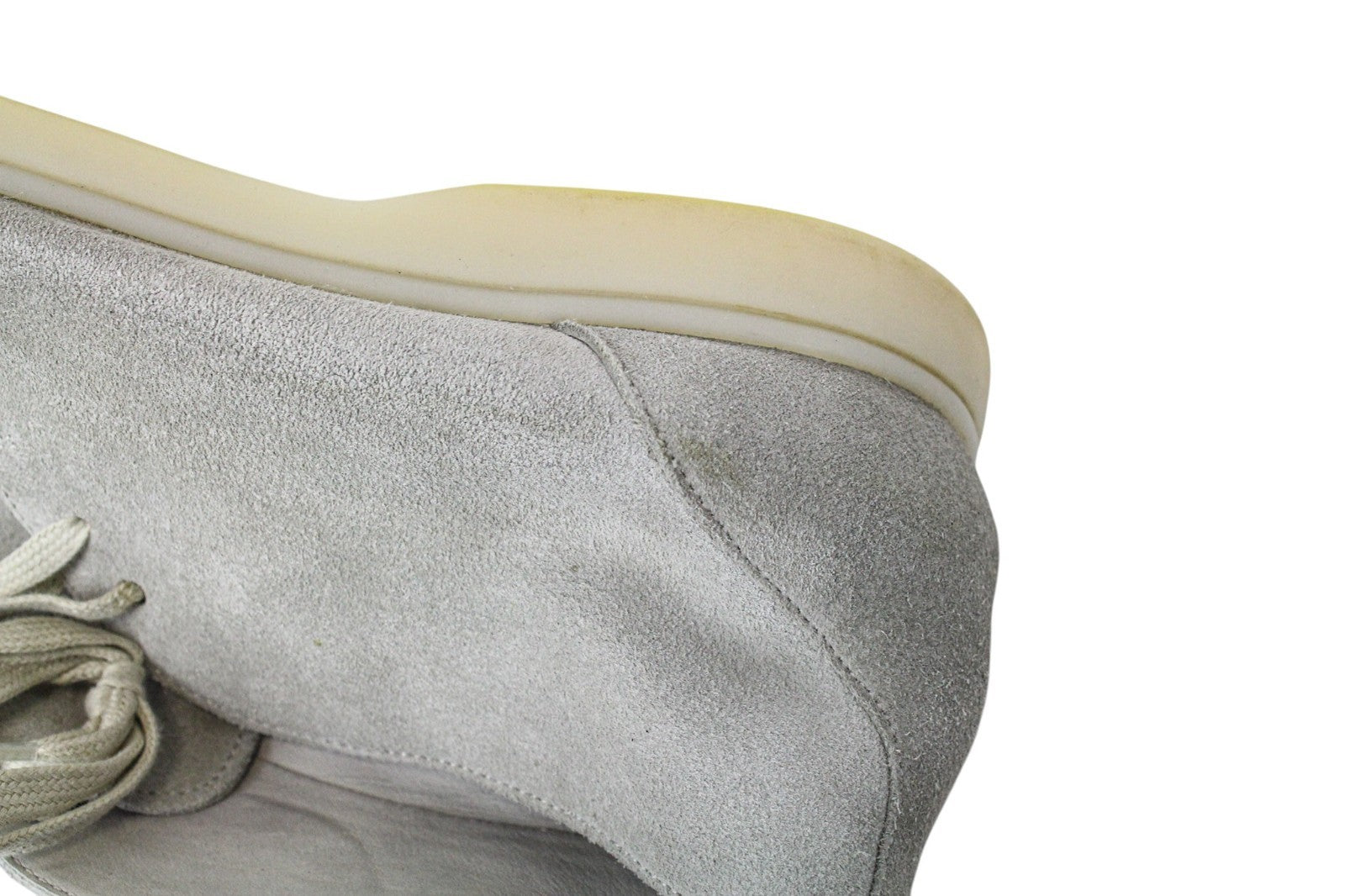 SUITSUPPLY Men Casual Shoes EU43 Beige High-Top Double-Faced Suede Leather