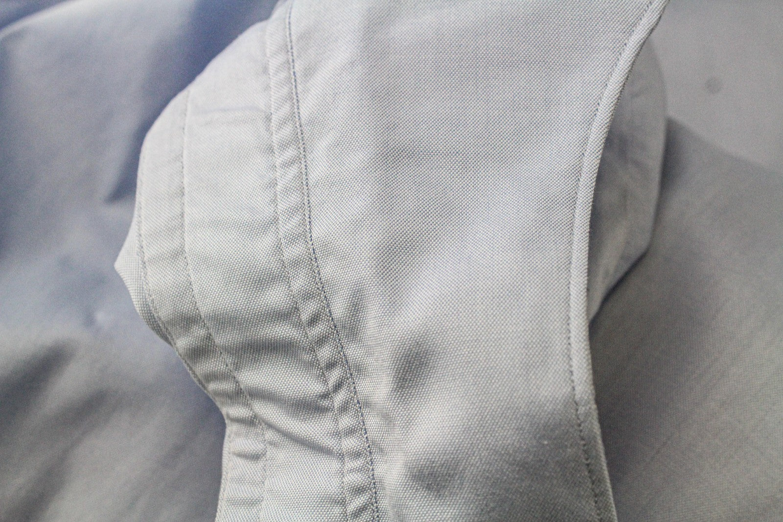 SUITSUPPLY Men Shirt 47/18 1/2 Extra Slim Fit Light Blue Cotton Long Sleeve