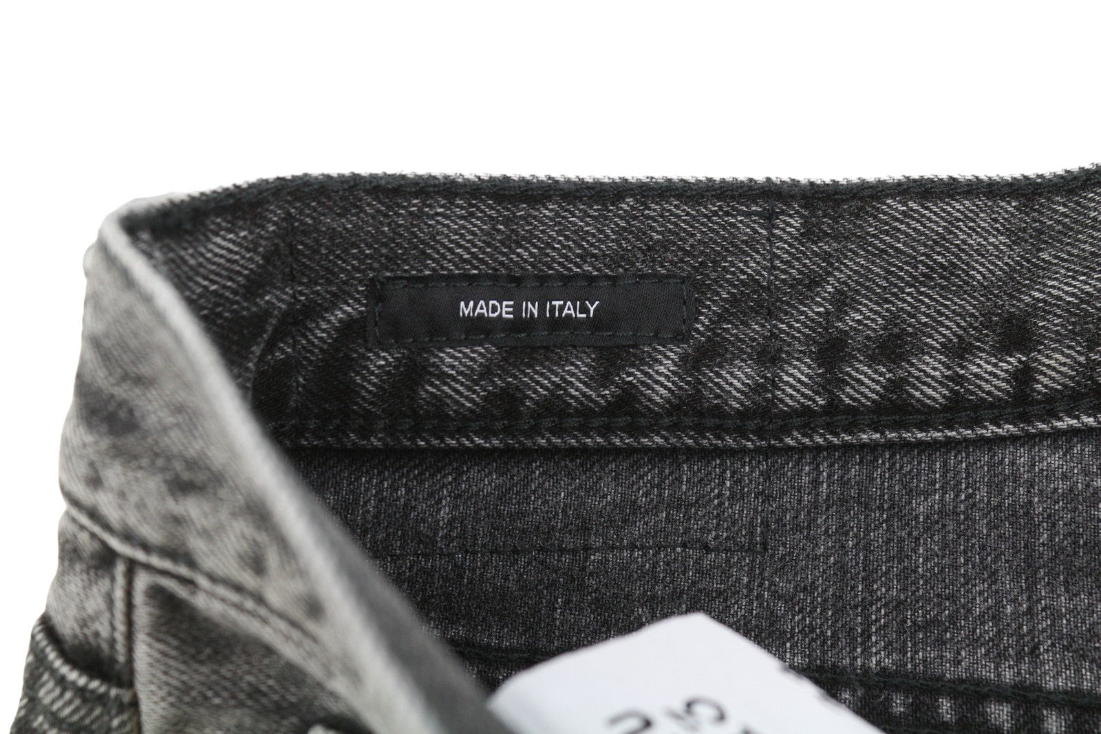 R13 D'Arcy Loose Men Jeans 33 Polaris Black Whisker Ripped PS26 RRP895