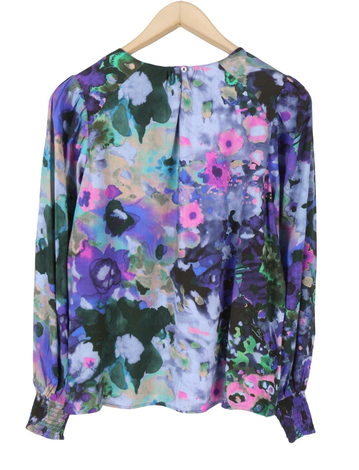 DESIGUAL Blus Cairo Rep Women Blouse S Bright Floral Long Sleeve