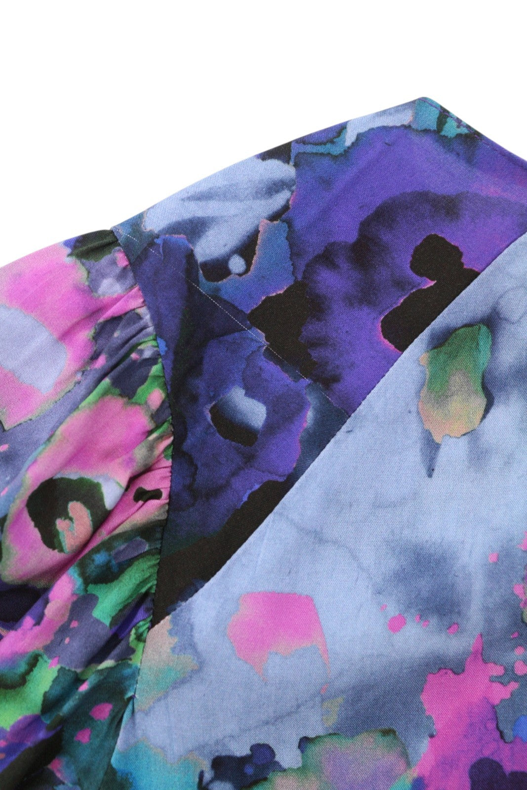 DESIGUAL Blus Cairo Rep Women Blouse XS Vivid Floral Long Sleeve