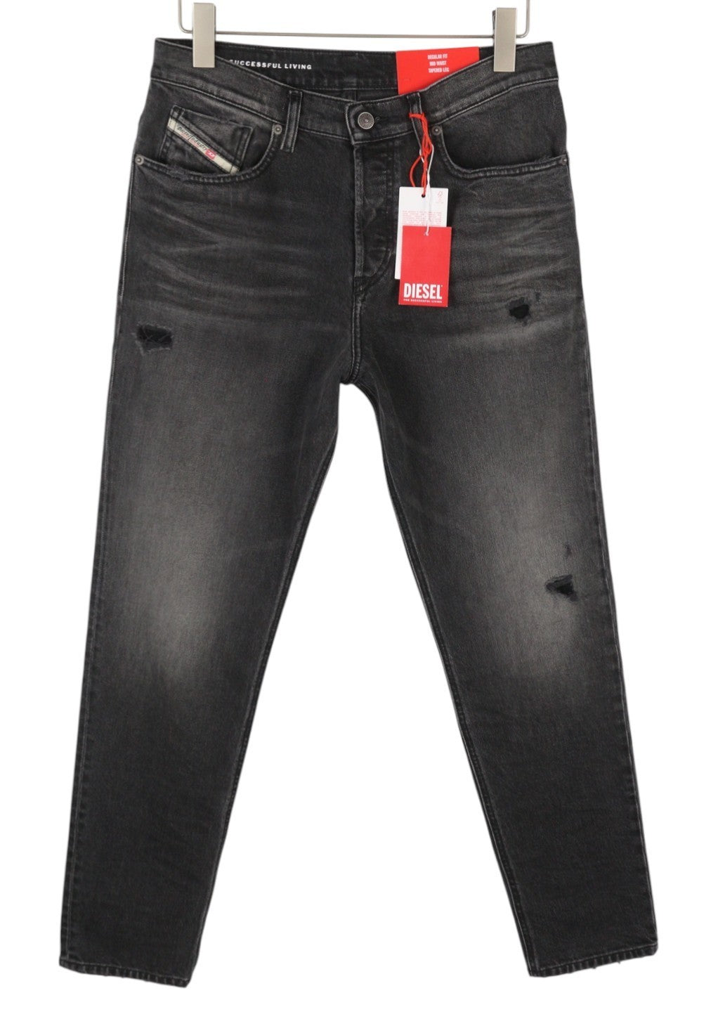 DIESEL 2005 D-Fining 09G19 Men Jeans W30/L32 Black Fade Regular Tapered