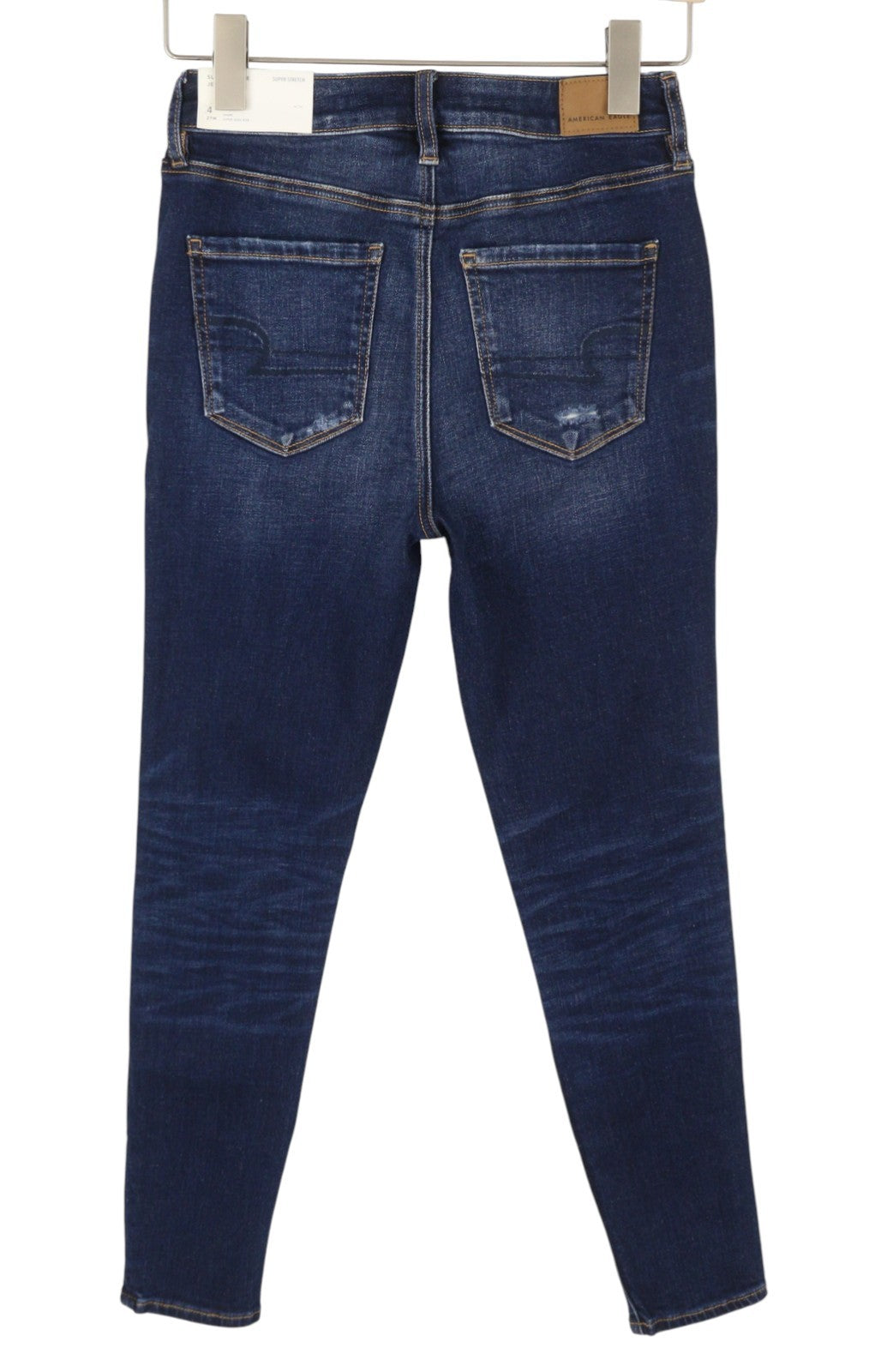 AMERICAN EAGLE OUTFITTERS Super Hi-Rise Jegging Women Jeans W27 Patch Stitch