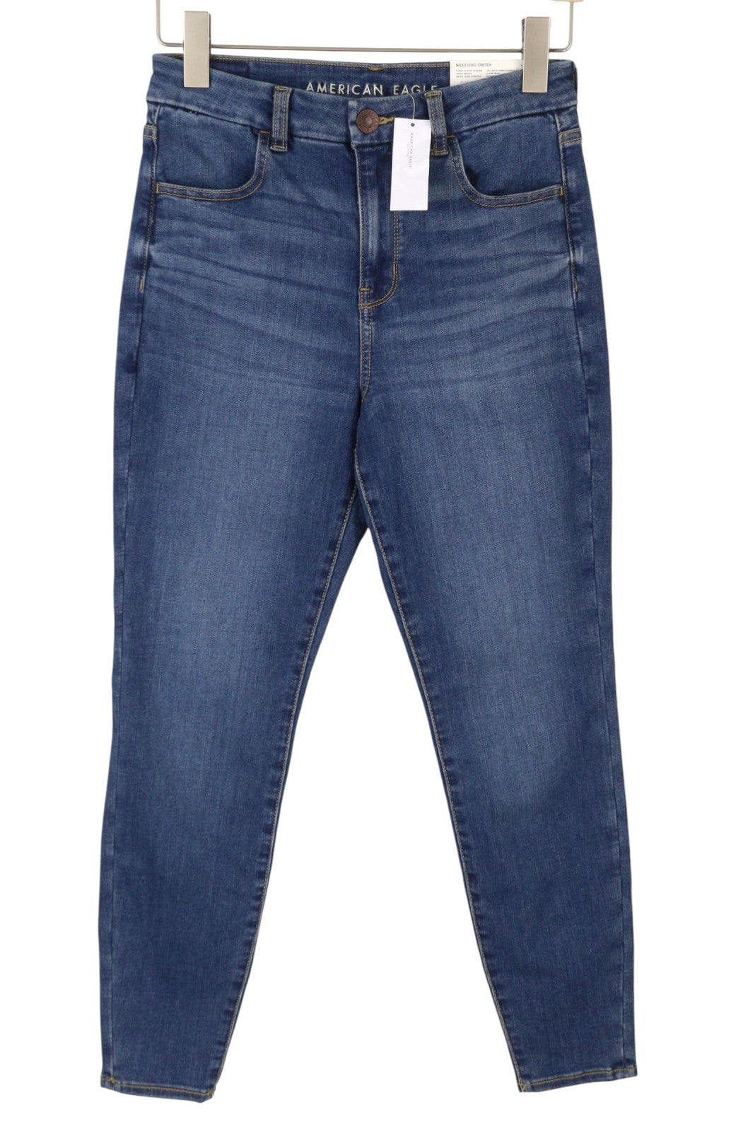 AMERICAN EAGLE OUTFITTERS Curvy Hi-Rise Jegging Women Jeans W29 Bright Blue