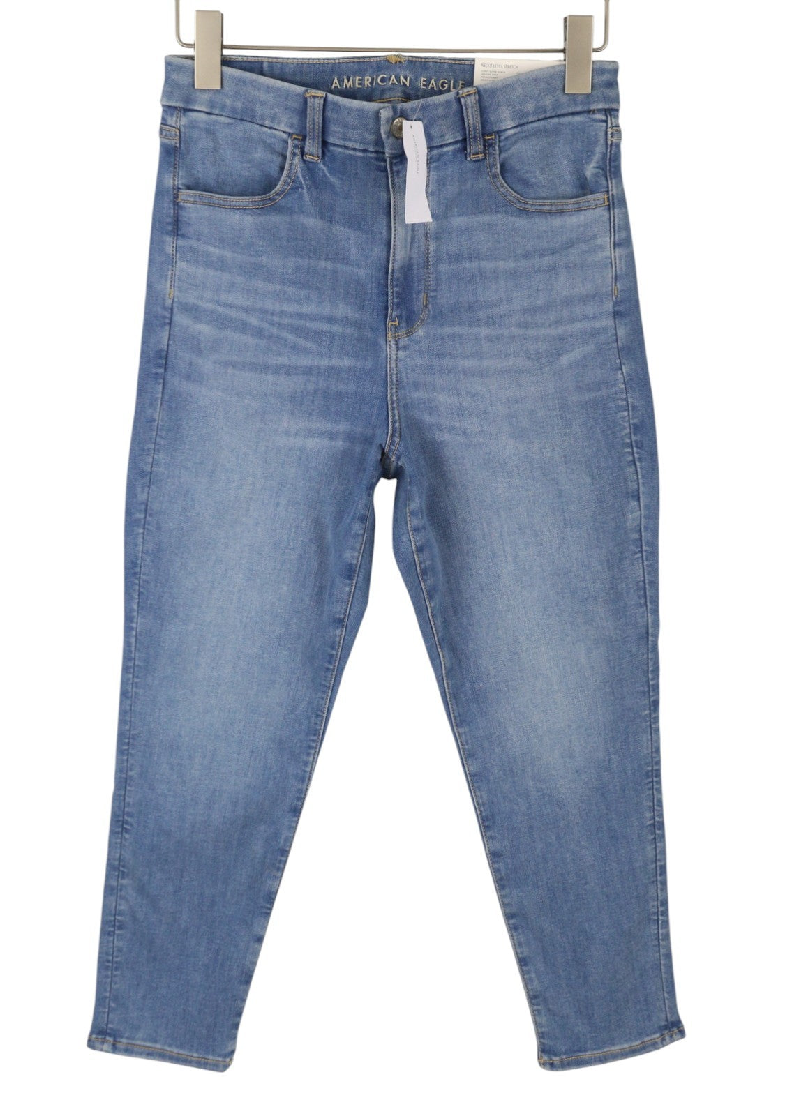 AMERICAN EAGLE OUTFITTERS Curvy Super Hi-Rise Women Jeans W29 Blue Crop Jegging