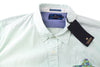 Green Twill Button-Up