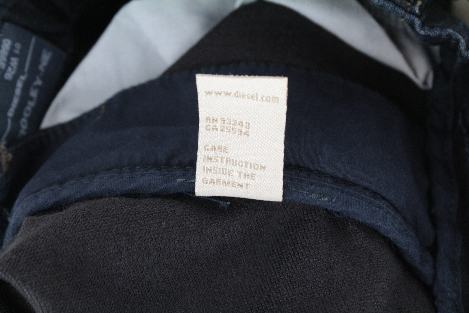 DIESEL Krooley-Ne 0686F Men Jeans W26 Stretch Boys Blue Sweat Jogg Tapered