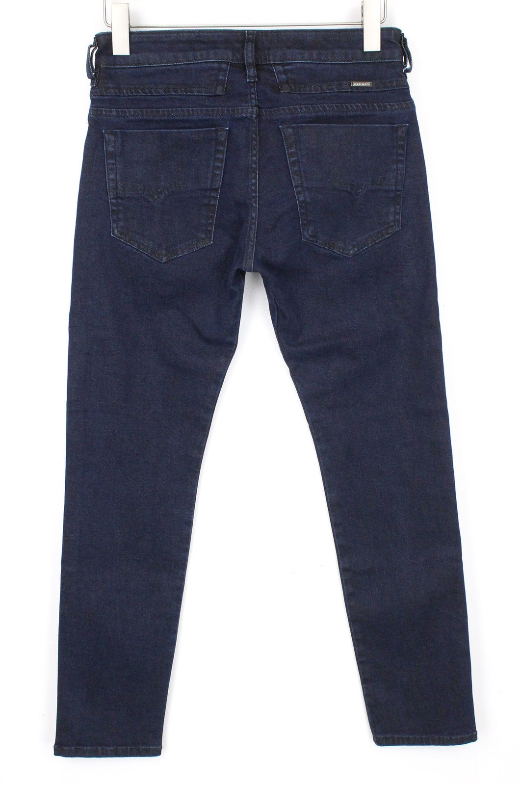 DIESEL D-Bazer 084LC Men Jeans W27/L30 Dark Blue Stretch Tapered Boys Button