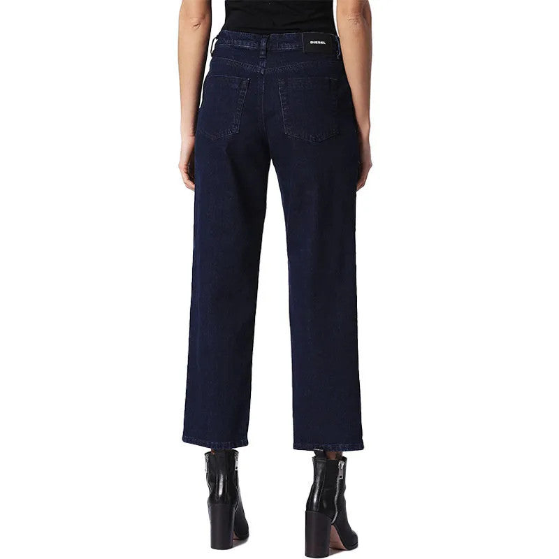 DIESEL Niclah 084CG Women Jeans W24/L32 Girls Straight Fit Blue Cotton Stretch