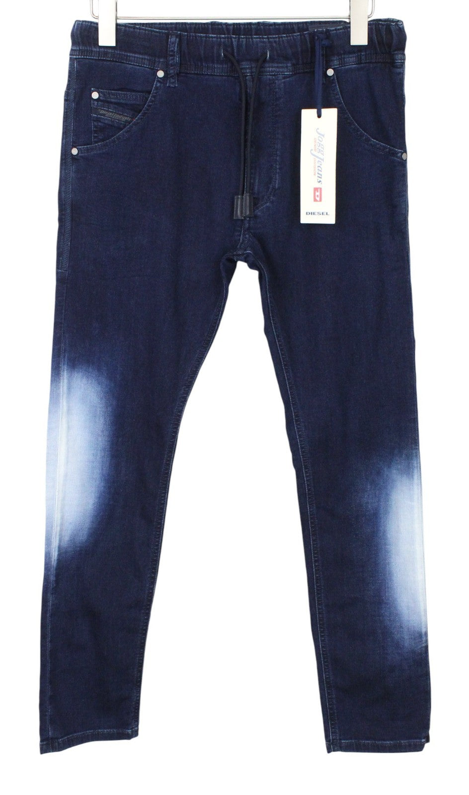 DIESEL Krooley-NE 0687D Men Jeans W28 Sweat Jogg Blue Wash Slim Cotton Stretch