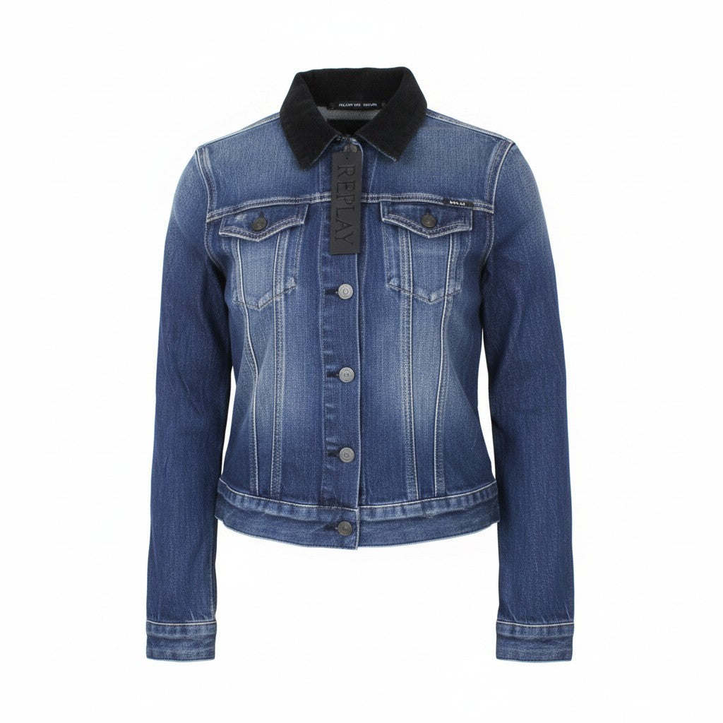 Blaue Jeansjacke