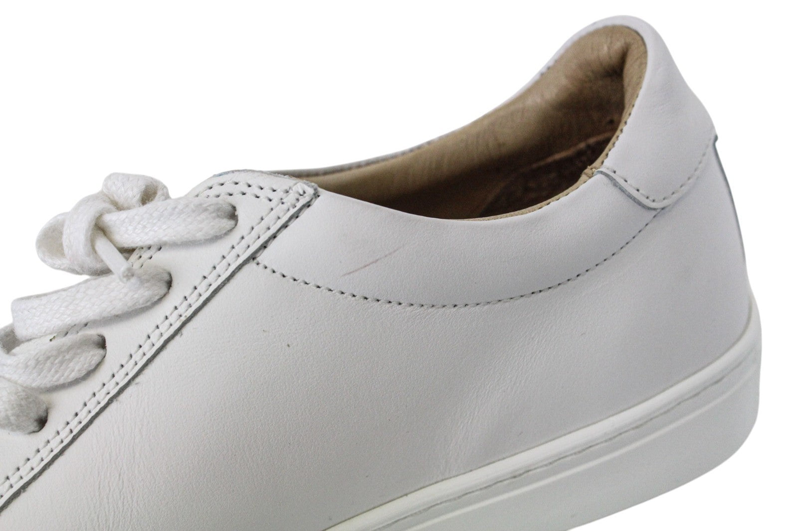 SUITSUPPLY Men Trainers EU37 White Girls Boys Unisex Leather Low-Top Sneakers