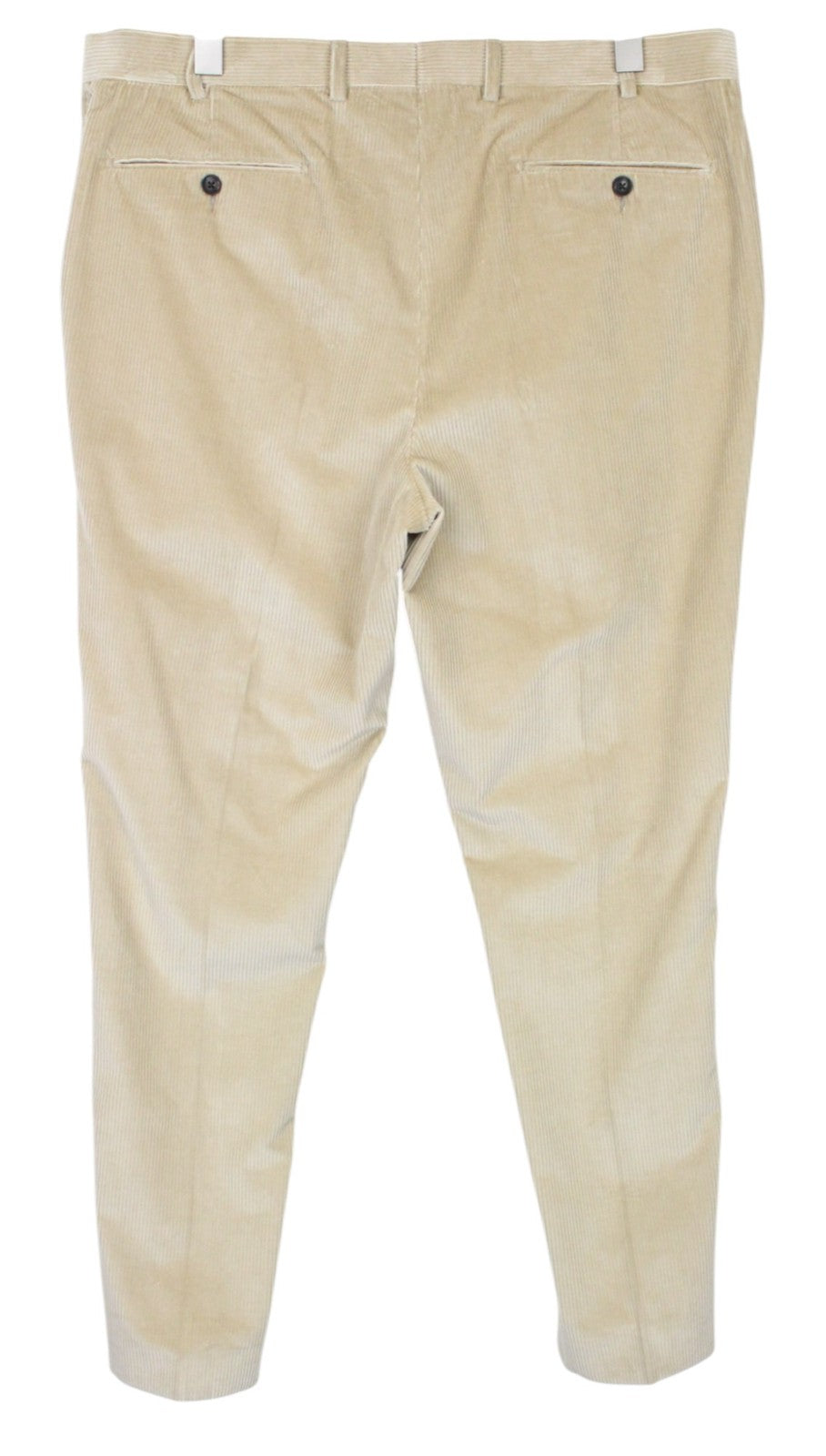 SUITSUPPLY Ferrara Men Suit UK46R Beige 2-Piece Slim Pure Cotton Corduroy Velvet