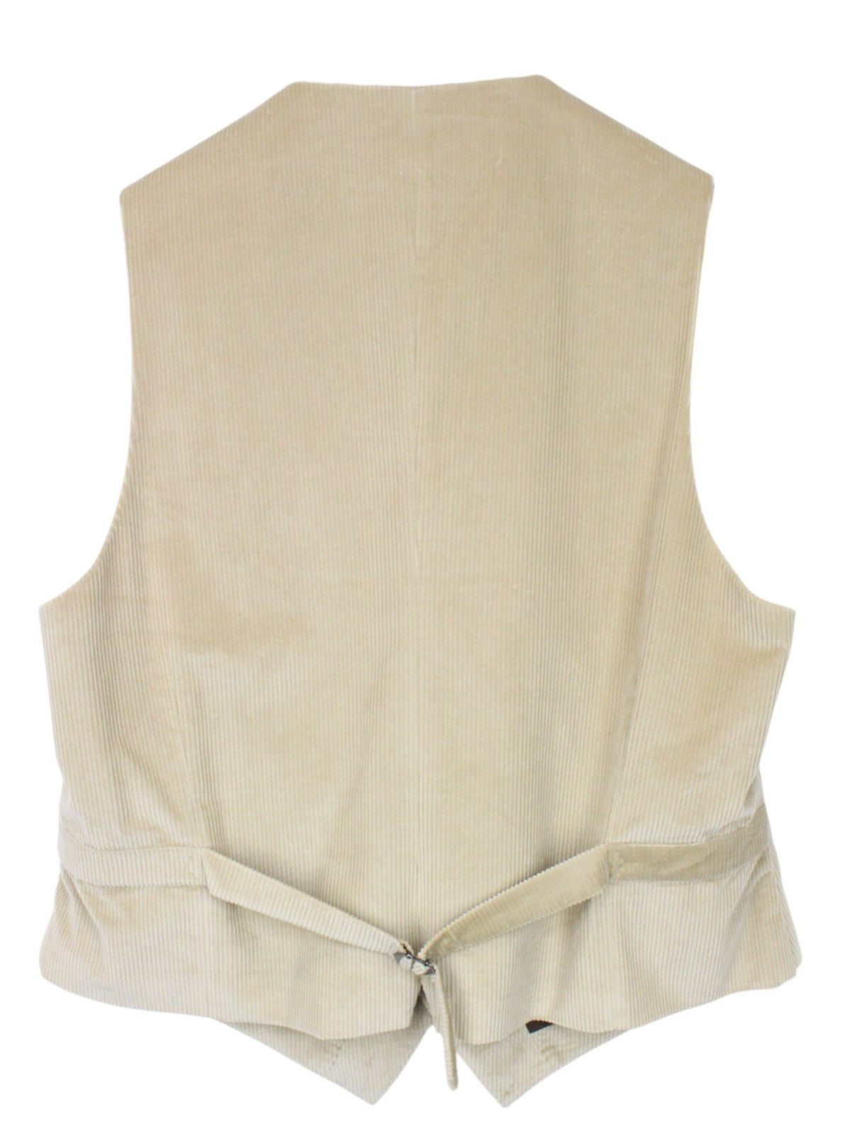 SUITSUPPLY Ferrara Men Suit UK46R Beige 2-Piece Slim Pure Cotton Corduroy Velvet