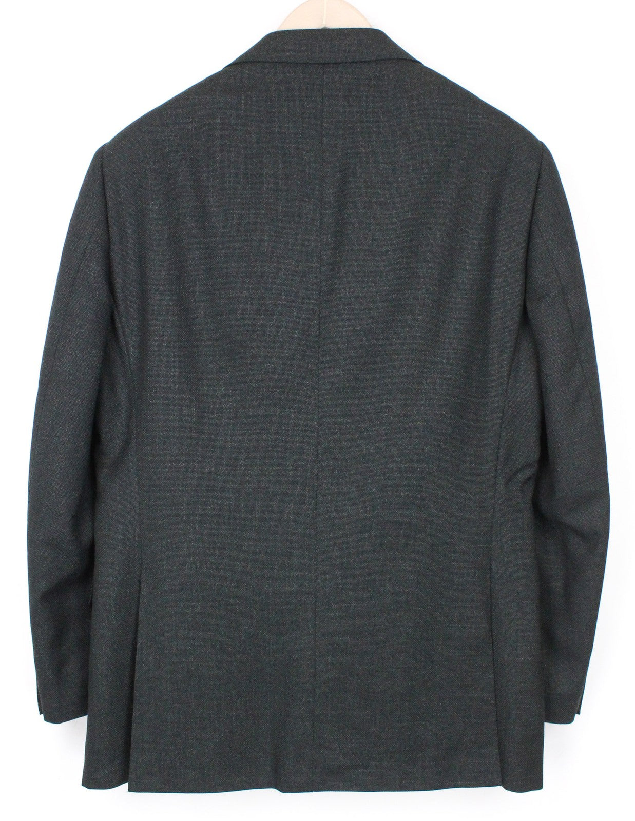 SUITSUPPLY Lazio Men Blazer UK44R Dark Grey Melange Slim Classic Pure Wool S110