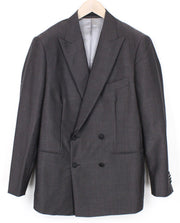 SUITSUPPLY Lazio Men Blazer UK40R Brown Melange Slim Two-Row Wool Mohair Peak