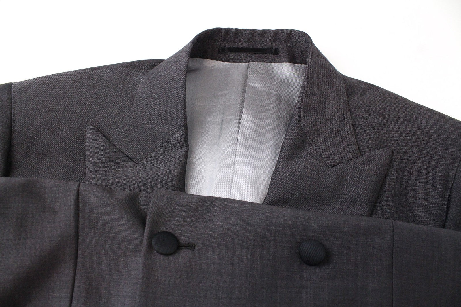 SUITSUPPLY Lazio Men Blazer UK40R Brown Melange Slim Two-Row Wool Mohair Peak