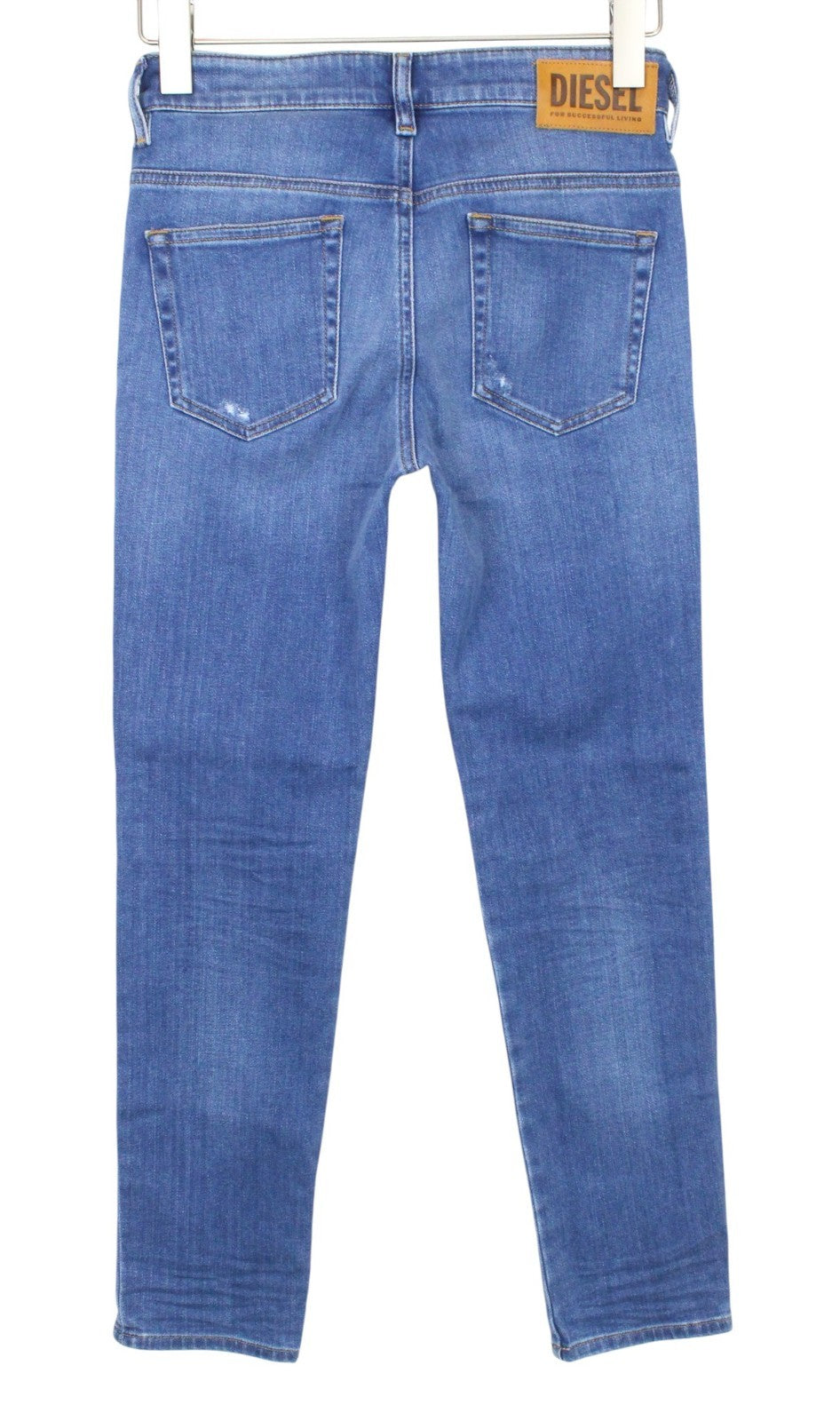 DIESEL D-Rifty 083AX Women Jeans W24/L32 Blue Stretch Ripped Girls Slim Low Rise