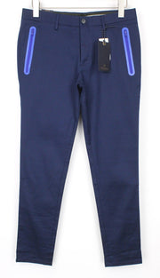 SCOTCH & SODA Mott Men Trousers W31/L32 Navy Stretch Chino Classic Super Slim