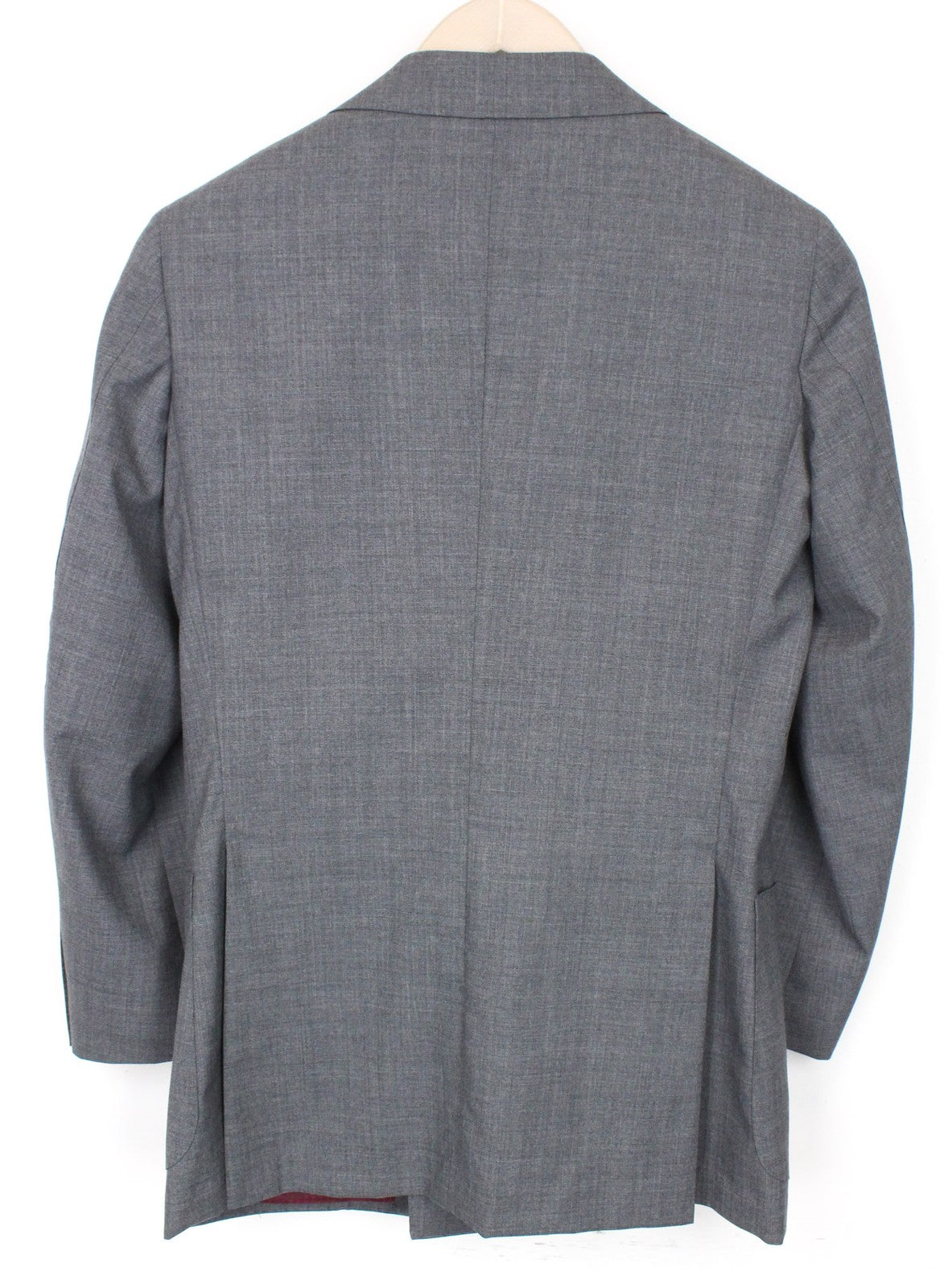 SUITSUPPLY La Spalla Men Suit UK30R Grey Slim 2-Piece Two-Row Melange Wool S120s