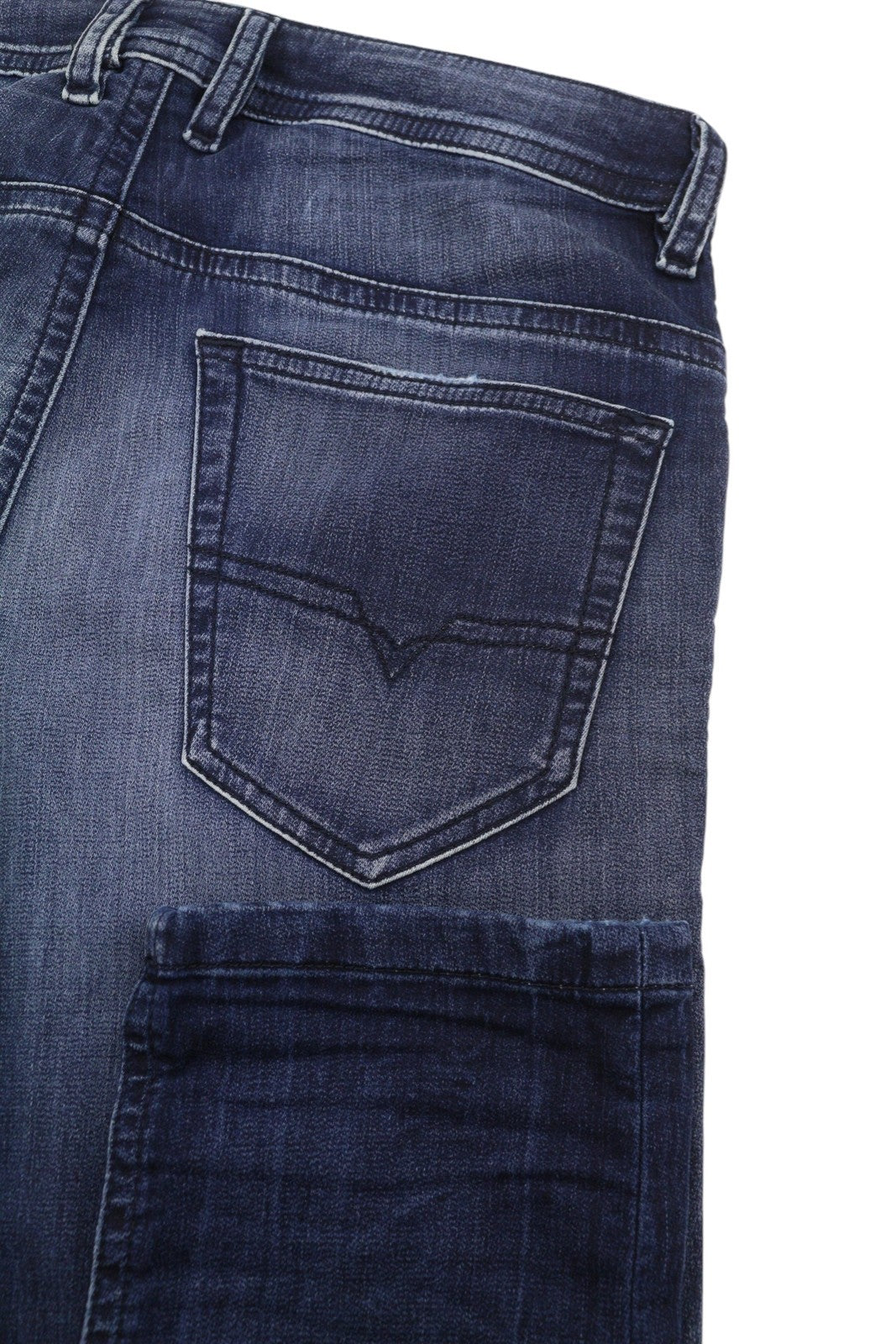 DIESEL Thommer CB-NE 069JF Men's Jeans W28 Blue Jogg Sweat Fade Distress
