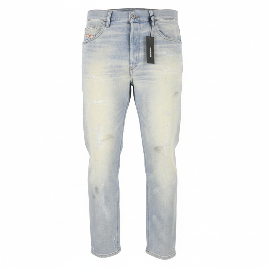 DIESEL D-Eetar 081AK Men's Jeans W34/L32 Blue Distressed Dirty Fade Wash