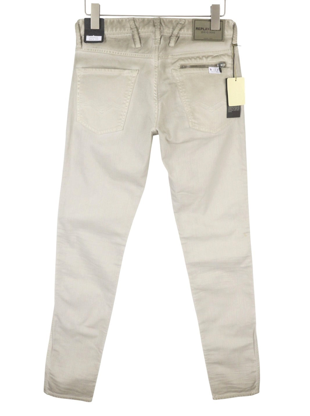 REPLAY Anbass MC914 Men's Jeans W29/L34 Grey Aged Dirty Fade Slim Fit