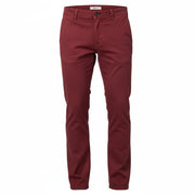 REPLAY Tom M9597 Men's Trousers W34/L32 Dark Red Zip Fly Regular Chino