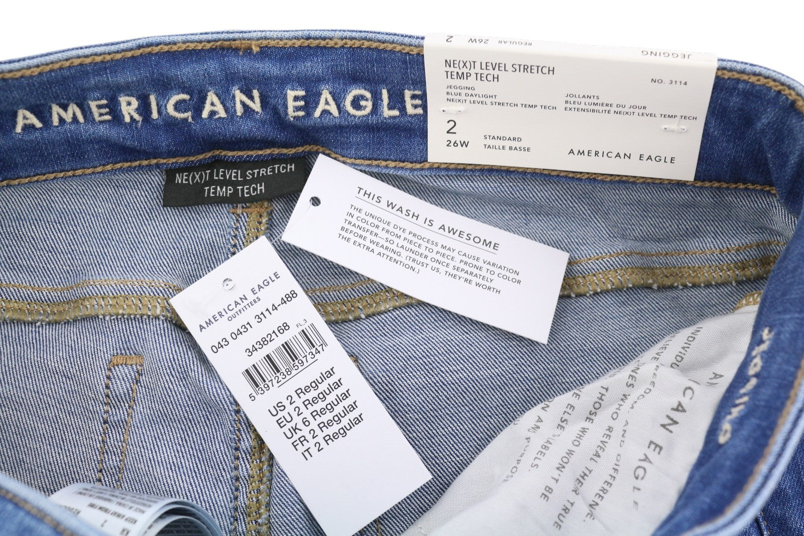 AMERICAN EAGLE OUTFITTERS Jegging Women's Jeans W26 Temp Tech Stretch