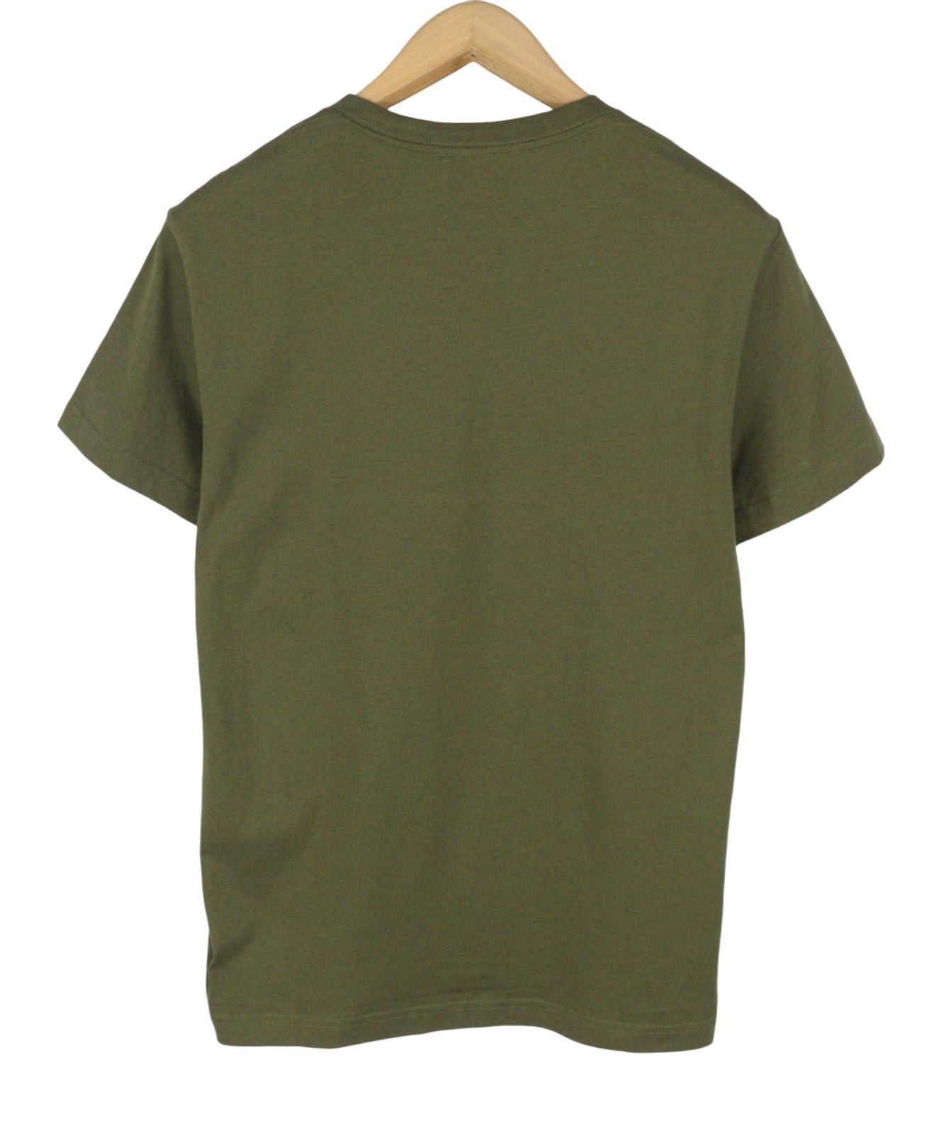 DIESEL T-Diego New D Logo Men T-Shirt L Khaki Green Cotton Tricot Short Sleeve