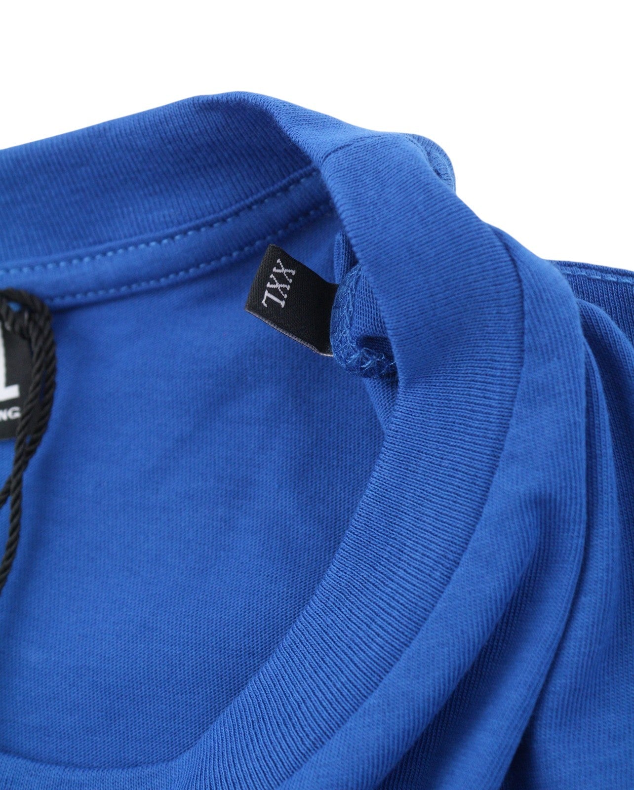 DIESEL T-Just 12-5 Men T-Shirt 2XL Blue Cotton Tricot Short Sleeved