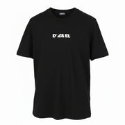 DIESEL T-Just 250231 Off Men T-Shirt 2XL Black Cotton Tricot Crew Short Sleeve