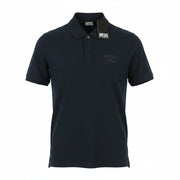 DIESEL T-Smith 260105 Off Men Polos 2XL Dark Blue Front Logo Short Sleeve