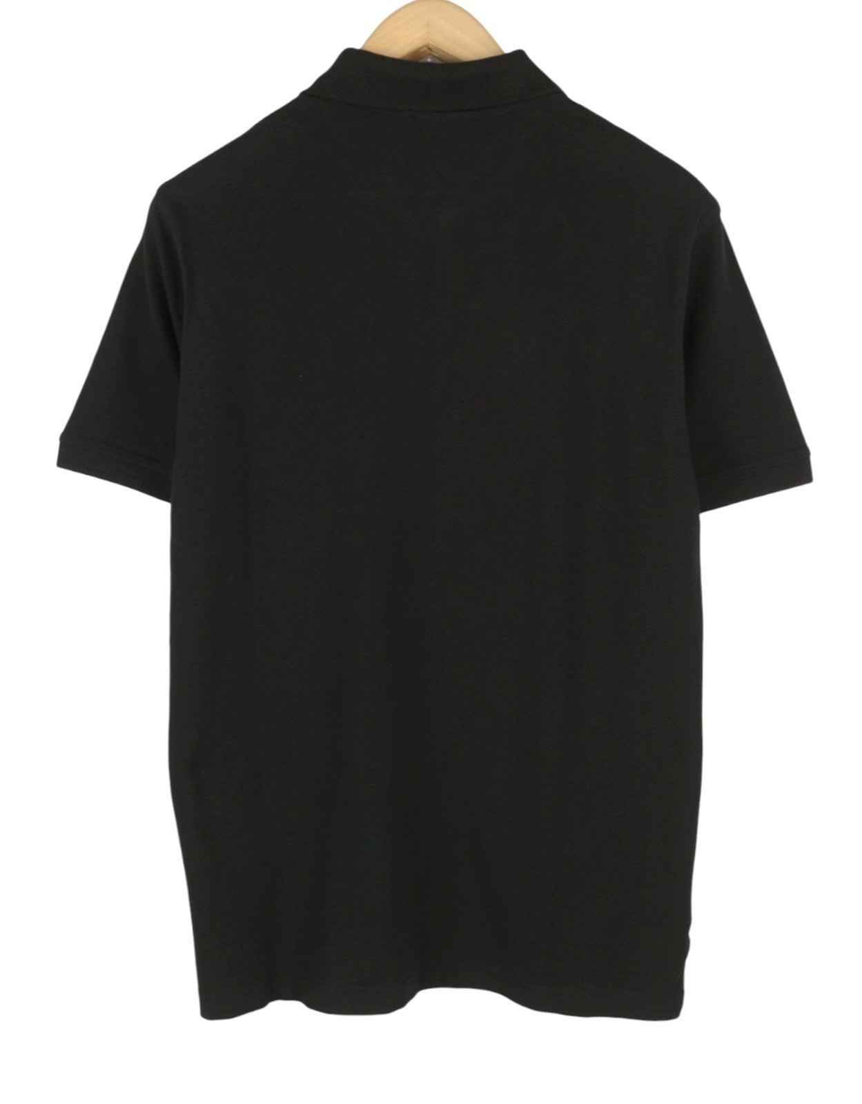 DIESEL T-Smith 260105 Off Men Polos 2XL Black Front Logo Short Sleeve