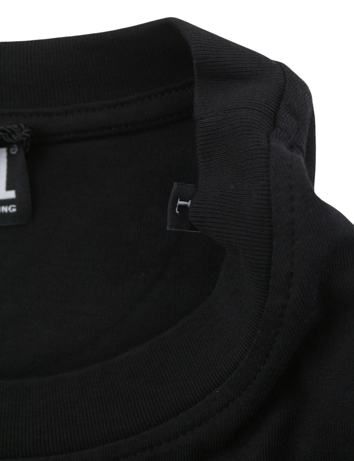 DIESEL T-Diegor 1-A Men T-Shirt L Black Cotton Tricot Crew Neck Short Sleeve