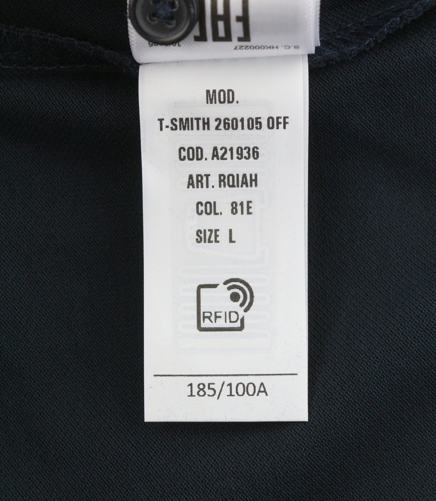 DIESEL T-Smith 260105 Off Men Polos L Dark Blue Front Logo Short Sleeve