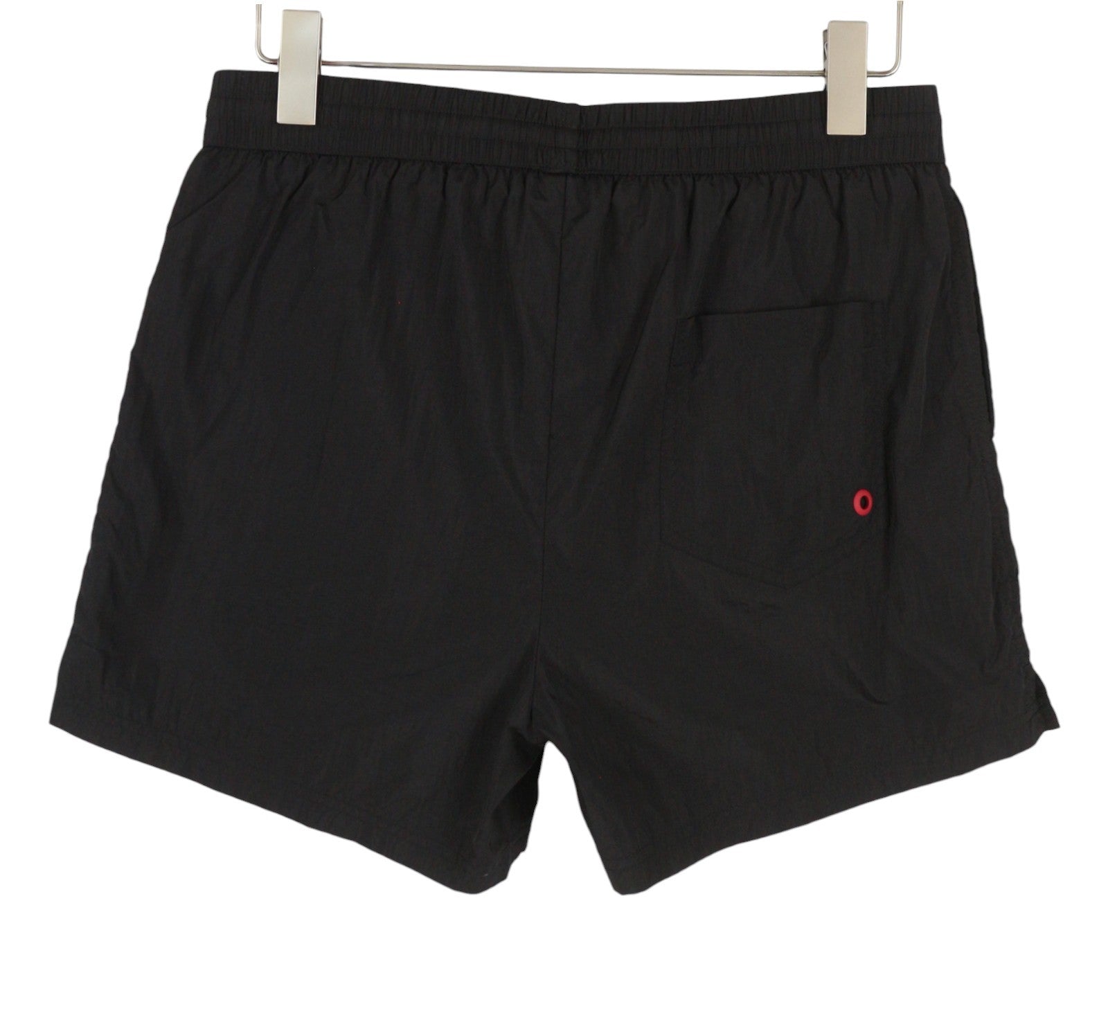 DIESEL Bmbx-Nico-Patch Men Swimwear L Black Elastic Drawstring Waist Beach
