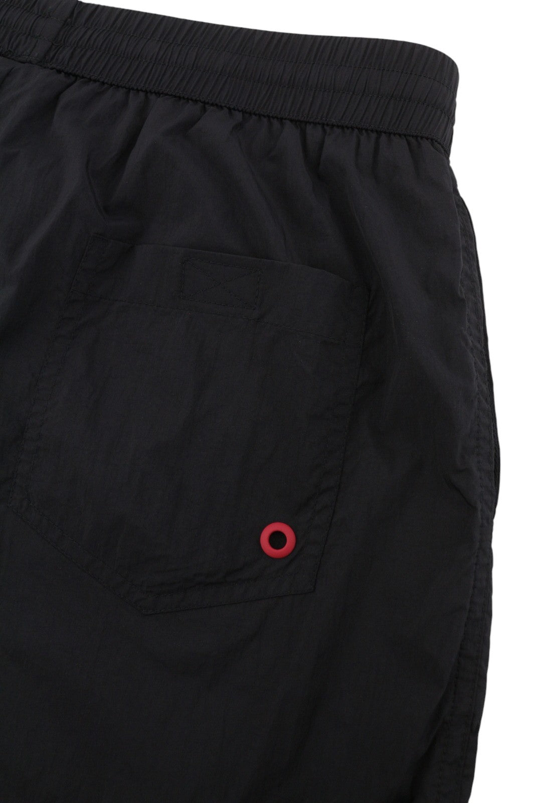 DIESEL Bmbx-Nico-Patch Men Swimwear L Black Elastic Drawstring Waist Beach