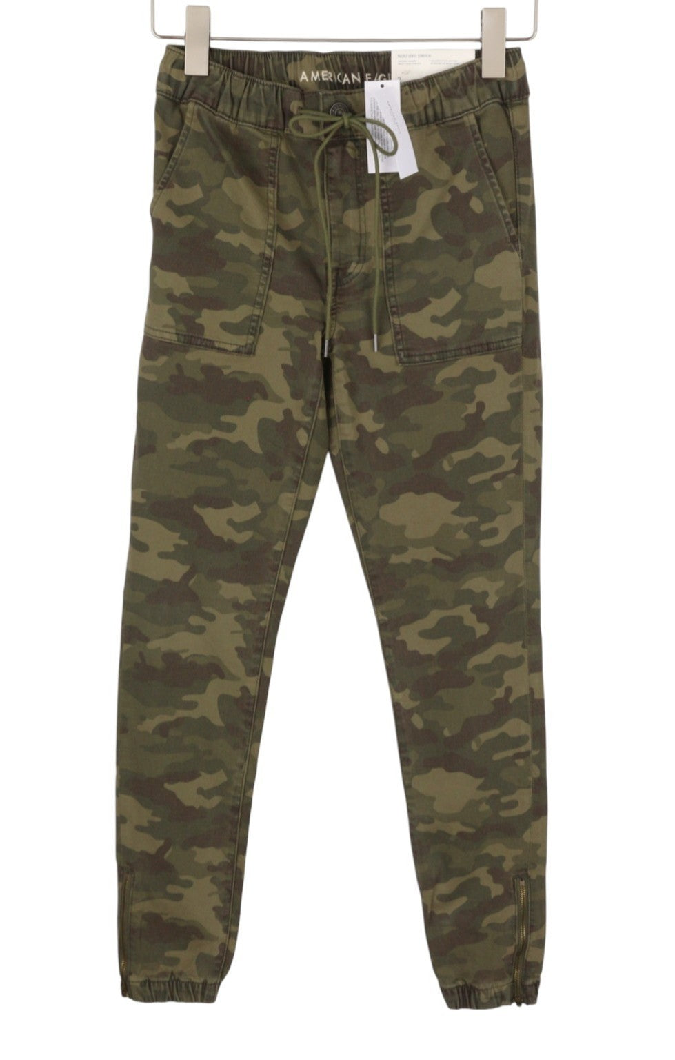 AMERICAN EAGLE OUTFITTERS Jegging Jogger Women's Trousers W26 Camo Green