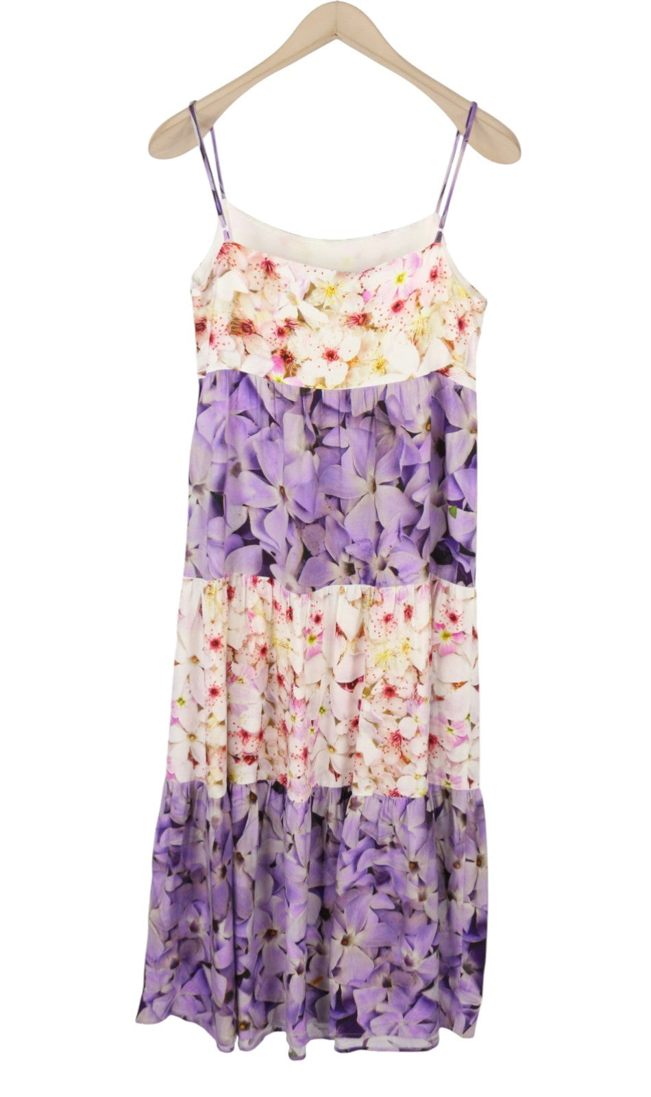 DESIGUAL Vest Estrella Women's Dress M Floral Sleeveless Midi