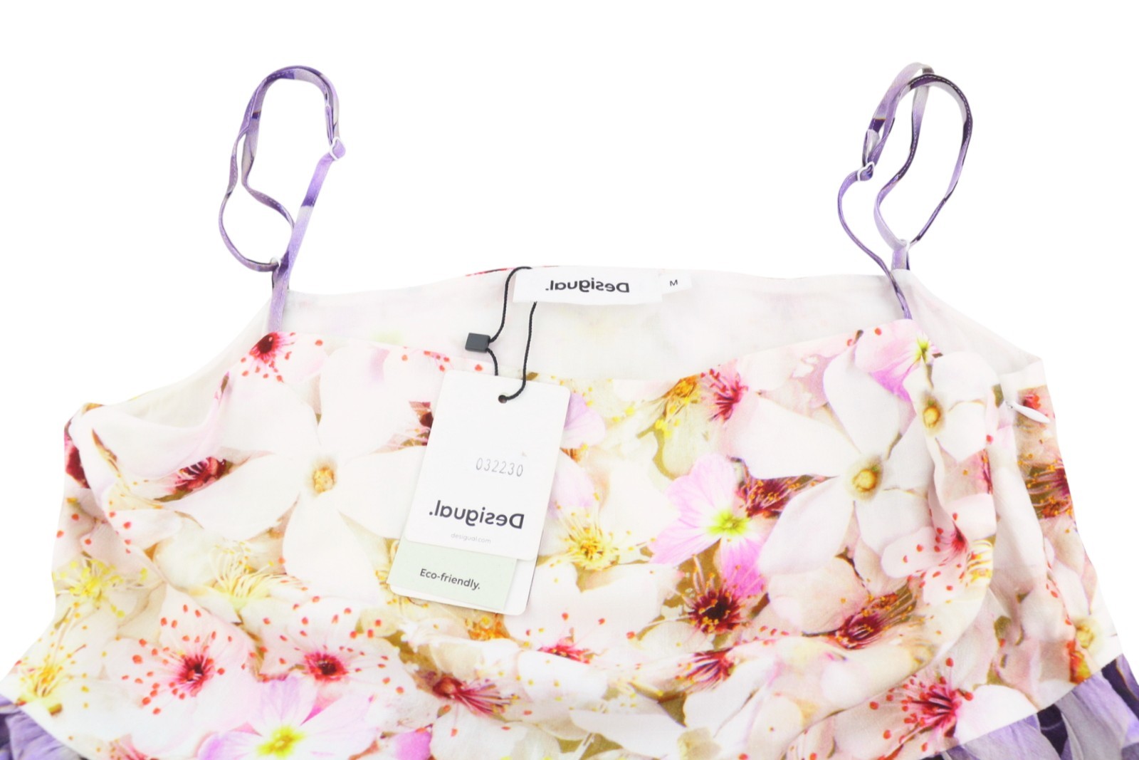 DESIGUAL Vest Estrella Women's Dress M Floral Sleeveless Midi