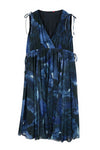 Blue Polyester Dress