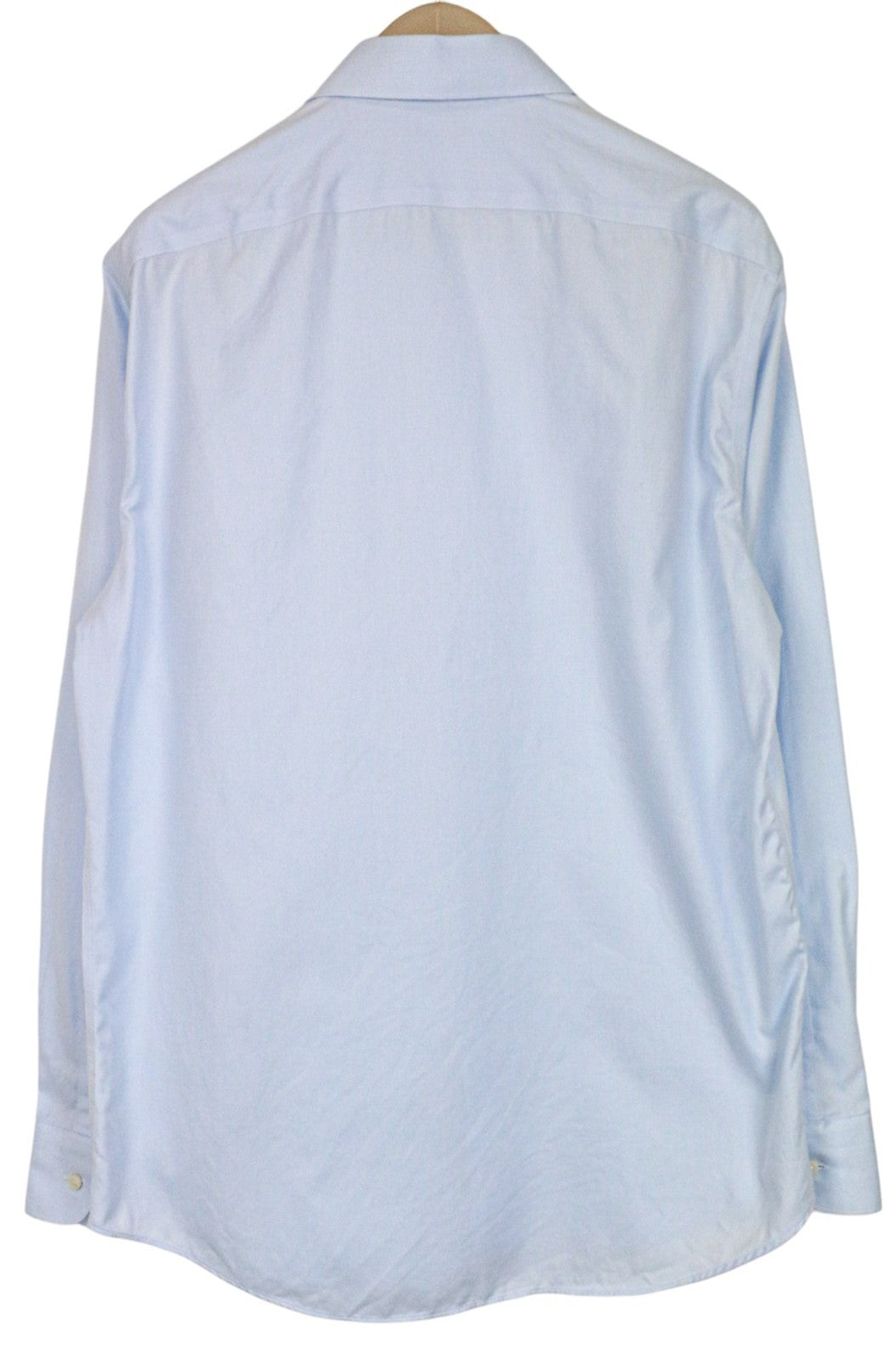 SUITSUPPLY Traveller Men's Formal Shirt 44/17 1/2 Slim Pure Cotton Blue Long Fit