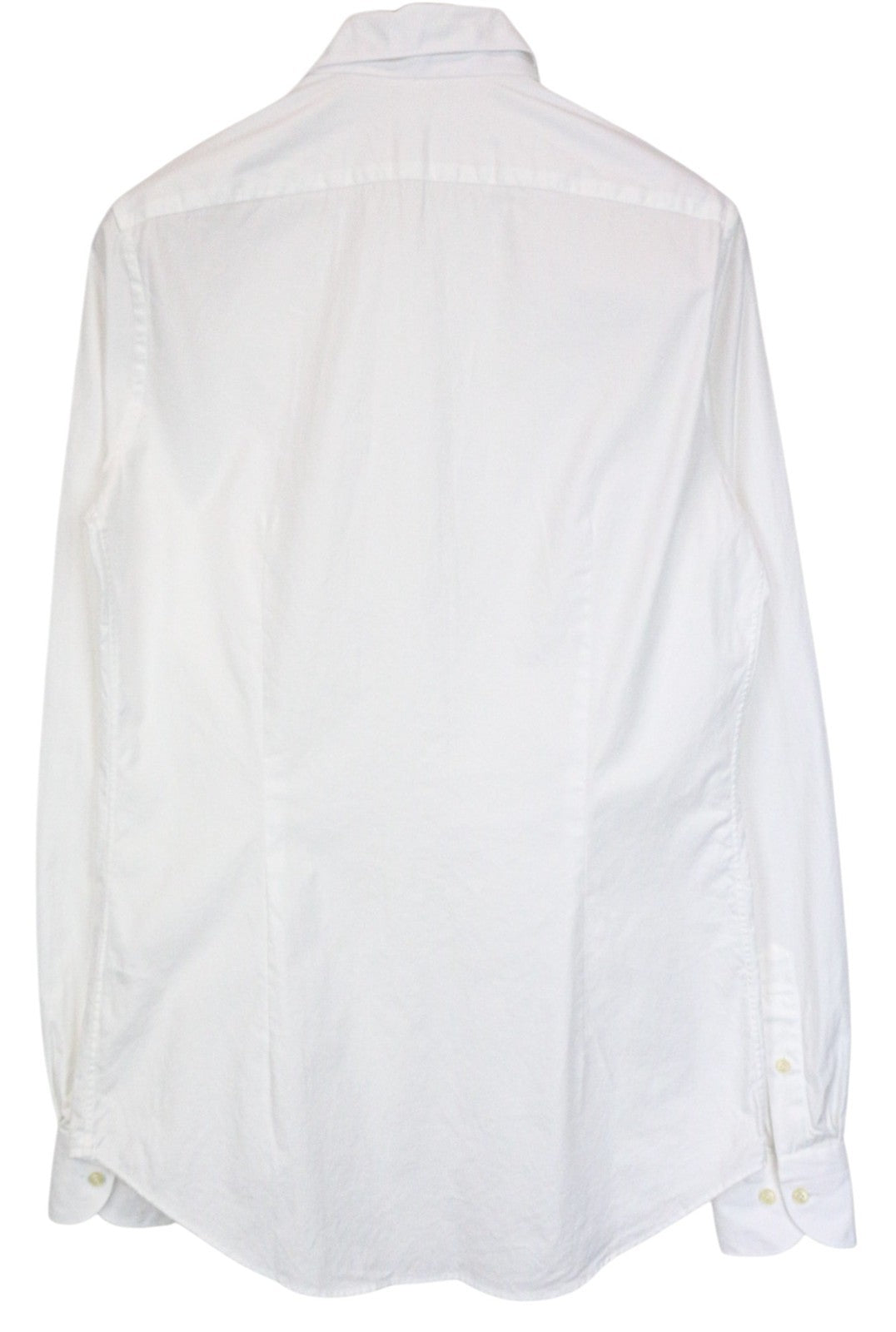 SUITSUPPLY Men's Formal Shirt 39L/15 1/2L White Extra Slim Pure Cotton Twill Cut