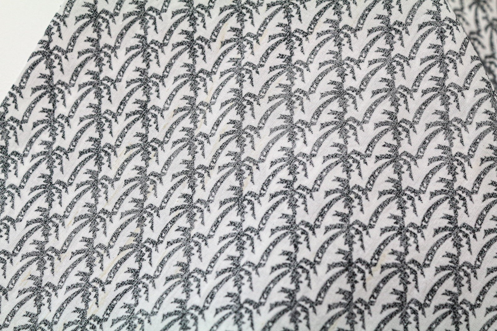 SCOTCH & SODA Ams Couture Men's Shirt L Grey Palm Pattern Pure Cotton