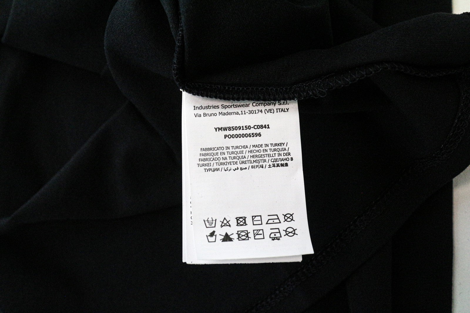 MARINA YACHTING Women's T-Shirt L Navy Cotton Stretch Rhinestone Logo Casual Top