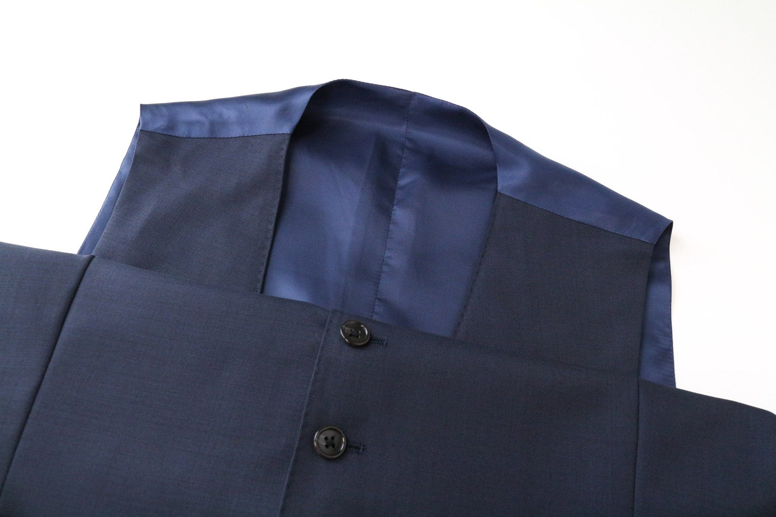 SUITSUPPLY Lazio Men's Suit UK42S Blue Pure Wool 2-Piece Blazer & Waistcoat