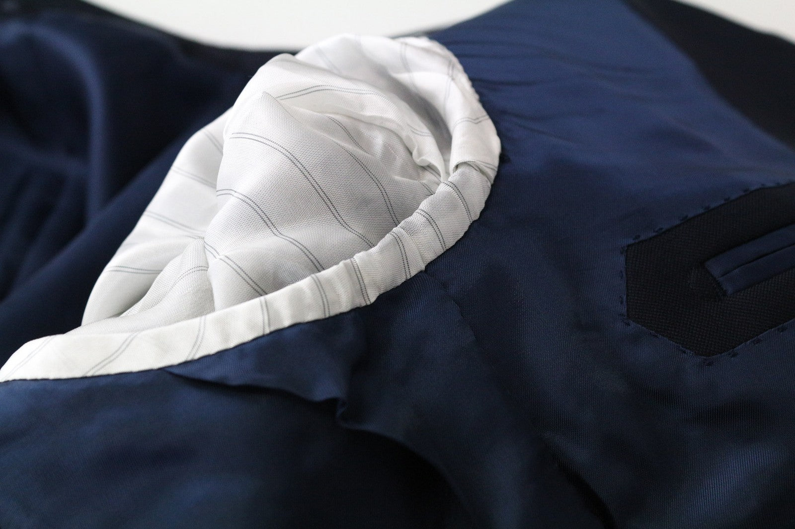 SUITSUPPLY Lazio Men's Suit UK42S Blue Pure Wool 2-Piece Blazer & Waistcoat