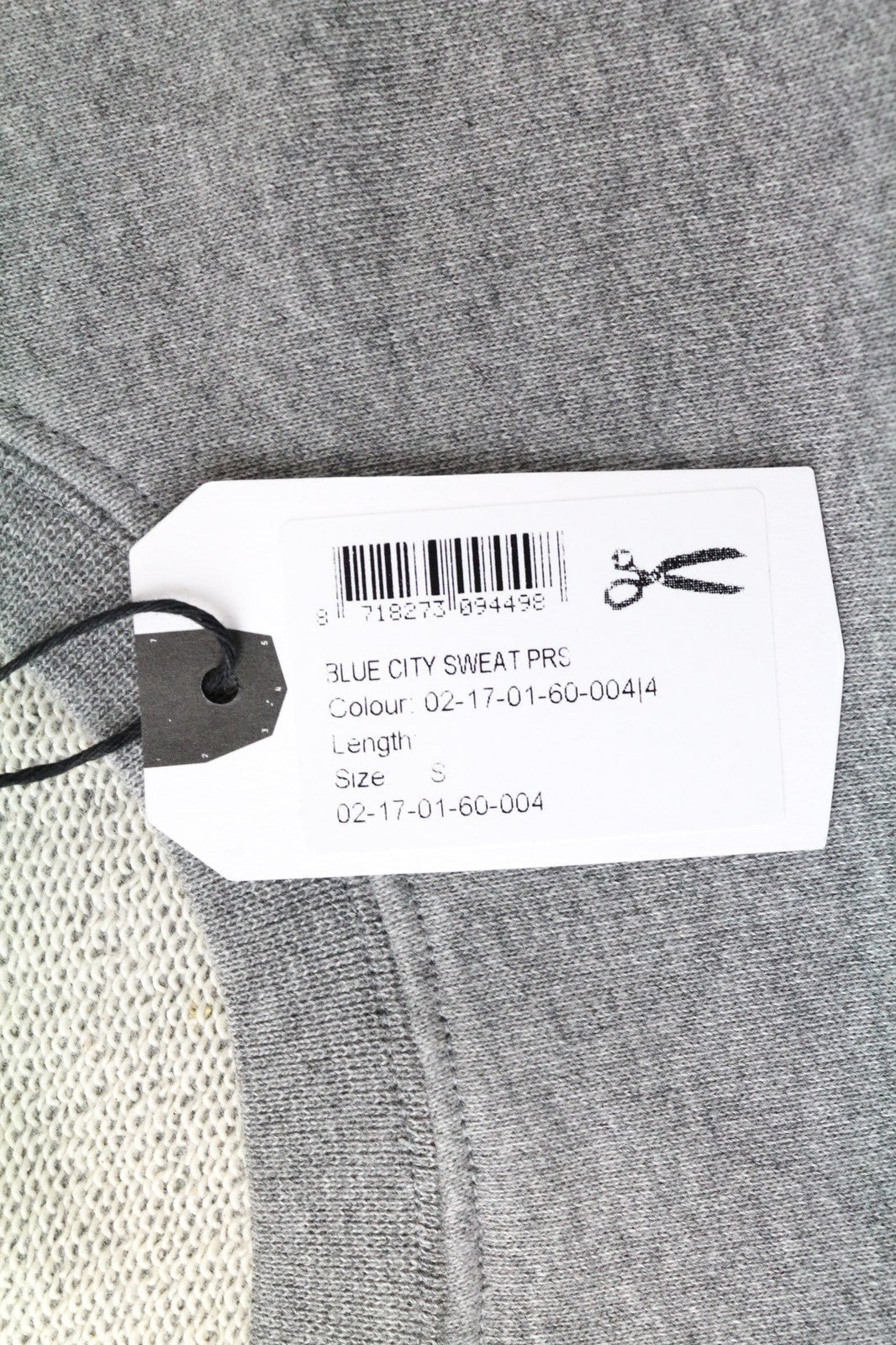 DENHAM Blue City Men's Sweatshirt S Grey Melange Crew Neck Cotton Fleece Top